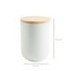 thumbnail image 3 of Contenedor Cerámica Hermético Tapa Madera M Blanco Simplit, 3 of 4