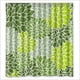 thumbnail image 1 of Cortina de ducha con diseño floral de dalias verdes y aguamarina, juego de cortinas de baño con ganchos, tamaño 66 x 72 pulgadas, 1 of 3