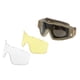thumbnail image 5 of Gafas De Gafas Tácticas RÁPIDAS Para Casco Con Tiro De 3 Lentes Caza Tan, 5 of 5