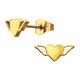 thumbnail image 1 of Pendientes de acero inoxidable con forma de corazón alado, 1 of 2