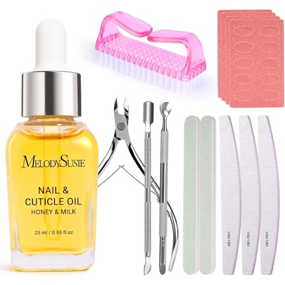 Kit Manicura MelodySusie 14 Piezas Limas 100180 Aceite