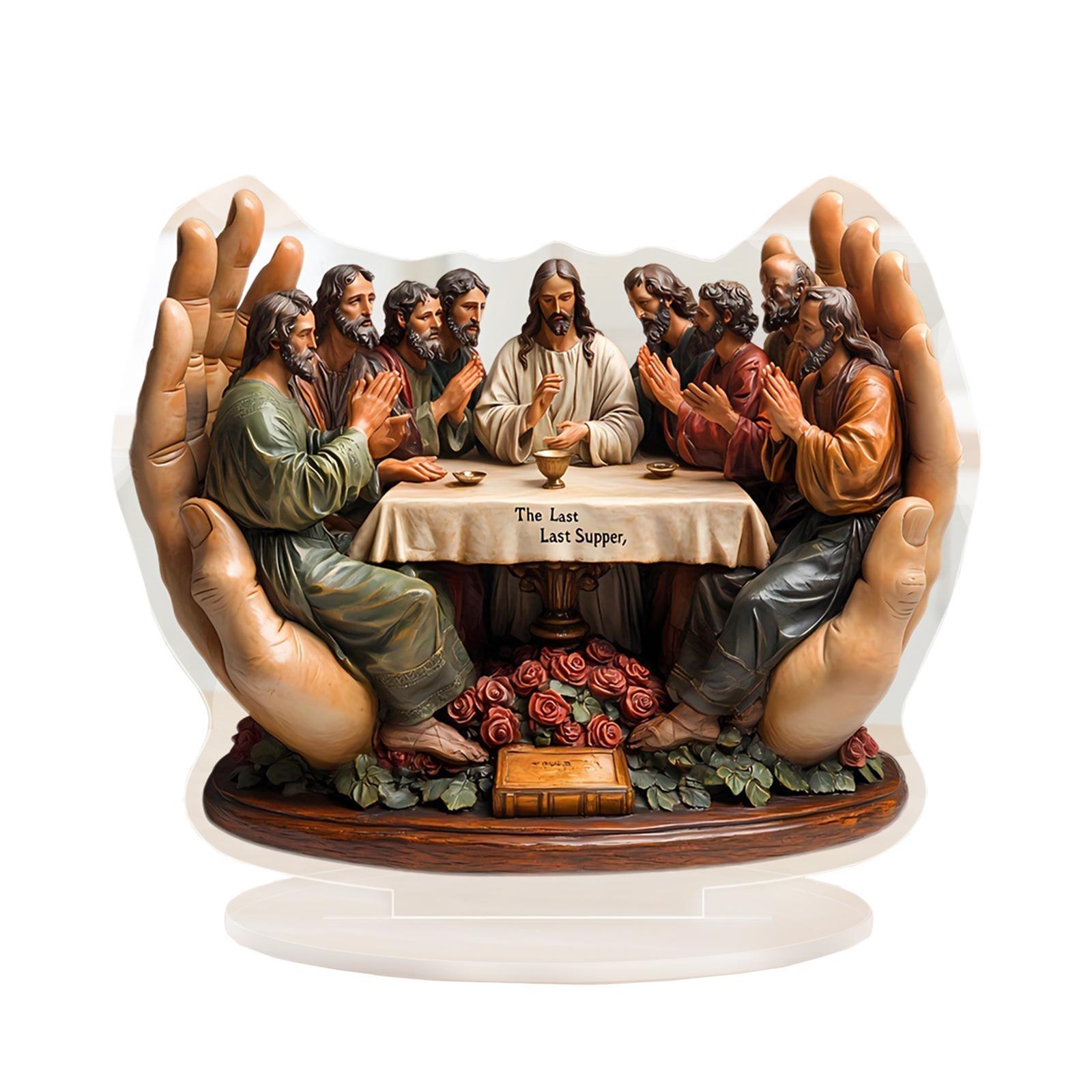 Bothyi - Placa Decorativa De Acrílico Para Decoración De Mesa, Estatuilla De Personaje Religioso, Letrero Decorativo