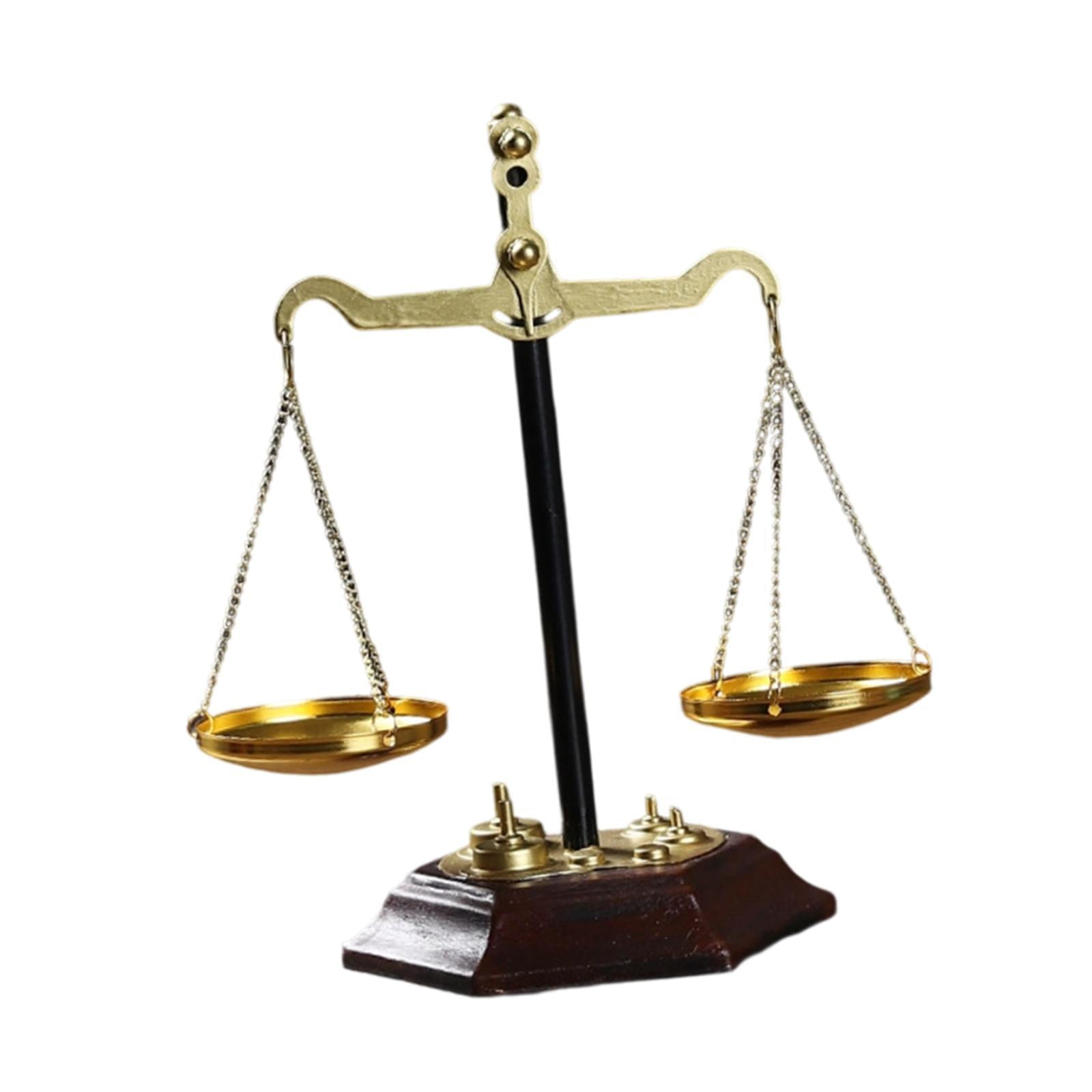 Bothyi - Báscula De Metal Pequeña De Estilo Vintage, Antigua, Para Mesa De Jubilación Y Graduación.