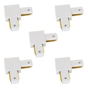 Hb Led - Pack 5 Conectores Para Carril Monofásico Iluminación Led L Blanco
