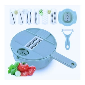 Disparo - Picador Multifuncional De Verduras 1.8L Celeste 22Cm