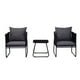 thumbnail image 3 of Juego de Terraza Kiri Relan Living Exterior Mesa y Sillas Ratán y Acero Color Negro y Gris, 3 of 15