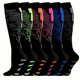thumbnail image 1 of suxuMhao Calcetines Suaves hasta la Rodilla, Calcetines Talla Plus, Longitud Media, Calcetines Extragrandes, Calcetines de Pantorrilla Talla Grande, Calcetines Deportivos Transpirables de Running, 1 of 2