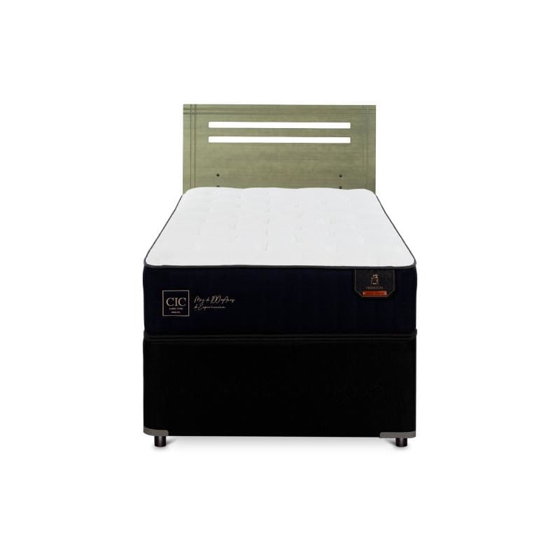 Cic - Diván Premium Black 1.5 Plaza Base Normal