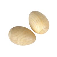 Magideal - 2 Piezas De Huevos De Madera, Agitadores De Mano, Instrumento Musical De Percusión, Regalo De Pascua, Huevos De Madera, Maracas Para Niños Pequeños , M