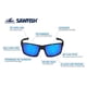 thumbnail image 3 of Gafas de seguridad Bullhead Safety Eyewear Sawfish Blue Mirror, 3 of 5