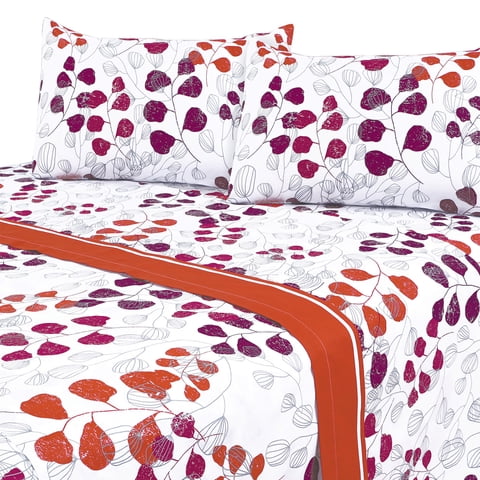 Mallorca - Juego De Sábanas T144 Plus King Amanda Terracota