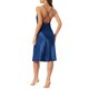 thumbnail image 3 of INSPIRE CHIC Camisón de Satén con Escote de Capucha para Mujer, Sin Mangas, Espalda Descubierta, Vestido de Dormir Midi con Abertura Lateral XL Azul, 3 of 6