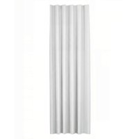 Genérico - Cortina Engomada Blackout 2 Paños Color Blanco