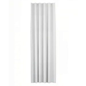 Genérico - Cortina Blackout Engomada 2 Paños Color Blanco