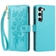 thumbnail image 2 of Funda Billetera Floral en Relieve samsung galaxy S23 con Tarjetero y Cremallera Verde, 2 of 6