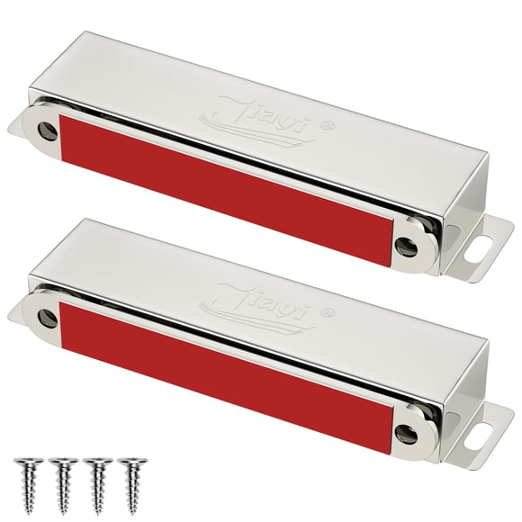Imanes para puertas Jiayi de acero inoxidable, 90 lb, paquete de 2