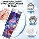 thumbnail image 5 of Intensa-Mente Vaso aislado de acero inoxidable con asa, diseño temático, regalo para familia, amigos y fans; incluye pajita y encaja en el portavasos estándar, 40 oz, 5 of 6