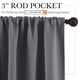 thumbnail image 2 of Cortinas opacas RYB HOME, cortas, color gris, para ventanas pequeñas, 42 x 36, 2 of 9