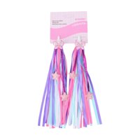 Magideal - 2 Piezas De Streamers De Bicicletas Empuñaduras De Bicicleta Longitud De 25Cm Equilibrio Decoración De Bicicletas Decoración De Bicicletas Al Manillar Violeta