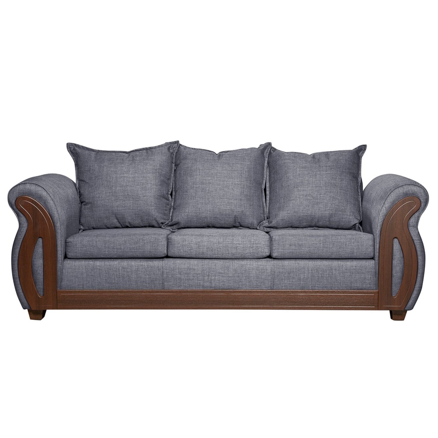 Ruzam Mobel - Sofá 3 Cuerpos Isidora Gris