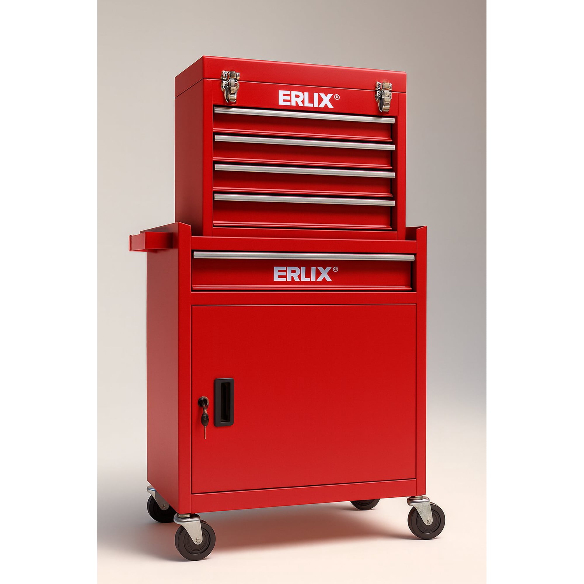 Almacenamiento/gabinete De Metal Para Herramientas Profesional Erux Rojo