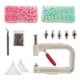 thumbnail image 4 of Máquina De Ajuste Hecha A Mano Con Perlas, 4/5/6/8/10mm, Artesanía DIY Para Bolsos, Artesanía De Cuero, Rosa, Rojo, Verde, 4 of 5