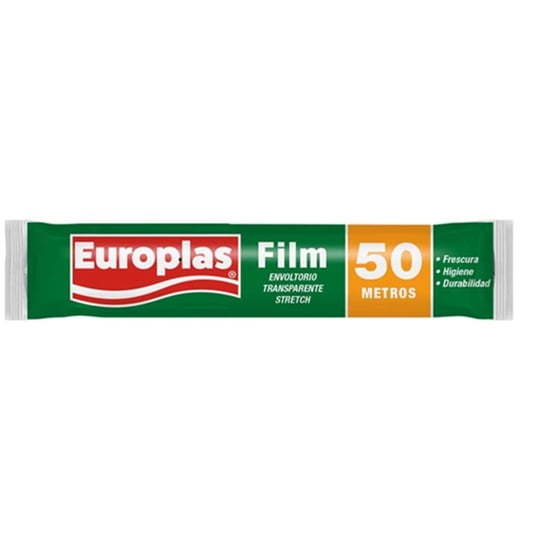 Papel Film Plástico 50 Metros Sin Corte Un L Europlas