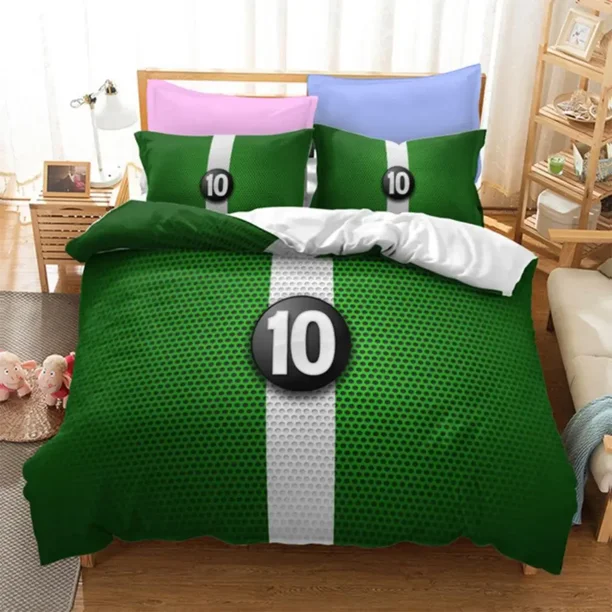 x2299 Bed Sheetsing Cartoons B-Ben Alien Bedding Set Boys Girls Twin Size Duvet Cover Pillowcase Bed boys Adult Home Textiles 3-Piece Bedding Set (1 Duvet Cover + 2 Pillow Shams) nj2299