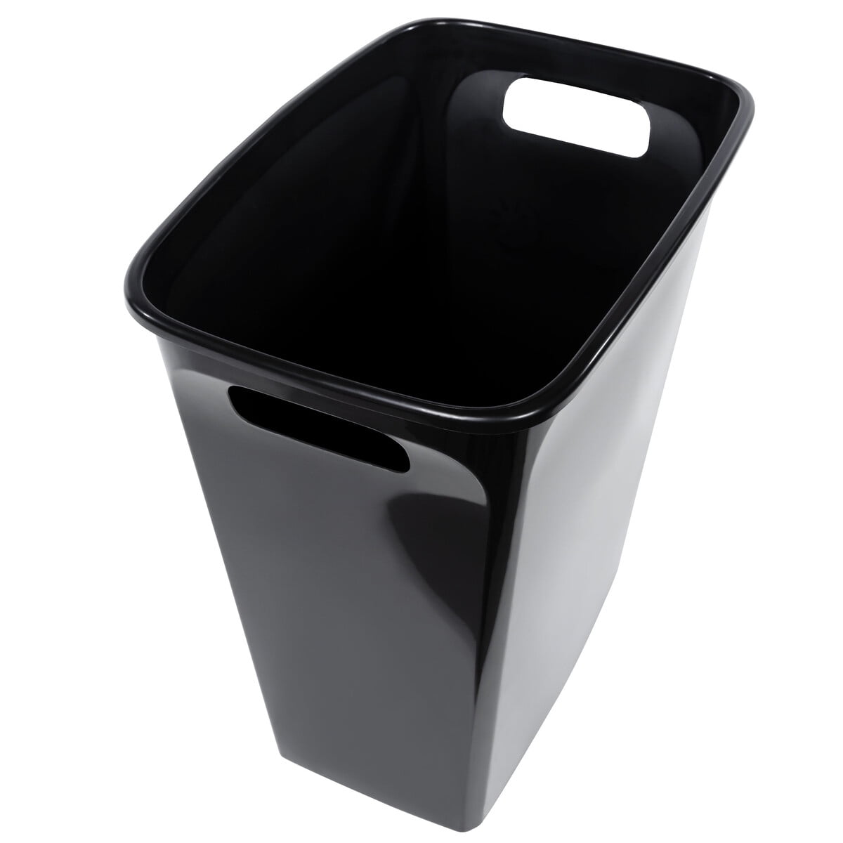Basurero Hefty 33l Plastico Negro Boca Abierta Cocina
