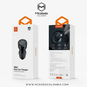Cargador De Auto Carga Rapida De 38W Mcdodo
