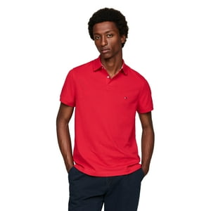 Polo Tommy Hilfiger 1985 Slim De Manga Corta Para Hombre