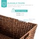 thumbnail image 5 of Cesta de almacenamiento Best Choice Products Water Hyacinth XL Set 2, 5 of 7