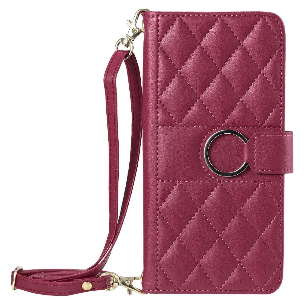 Funda Tipo Billetera Foxdock Para Xiaomi Redmi 14c – Tapa Abatible Con Correa Para Mujer