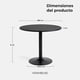 thumbnail image 3 of Mesa De Comedor Redonda Nordika Venhoouse Negra 80cm, 3 of 8