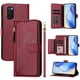 thumbnail image 3 of Funda Billetera Cremallera para Samsung Galaxy S20 Plus 5G con Porta Tarjetas, Soporte y Correa Rojo, 3 of 5