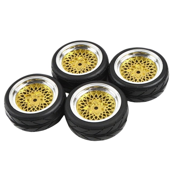 4x 1:10 RC Llantas Y Neumáticos Reemplazos Para Vehículos HSP Control Remoto