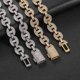 thumbnail image 2 of Ancho 16mm Gran Miami Iced Out Cuban Link Necklace, Extra Brillante Cuban Link Chain para Hombre, Sólido Grueso Hip Hop Hombres Cuban Link Chain, 16-24 Inch - Caja de Regalo Incluida, 2 of 7