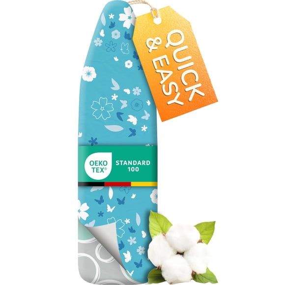 Funda para tabla de planchar Smart&Gentle Turbo de 15 x 54 cm con acolchado