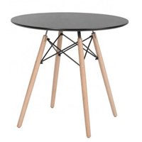Genérico - Mesa Comedor Eames 80Cm Negro