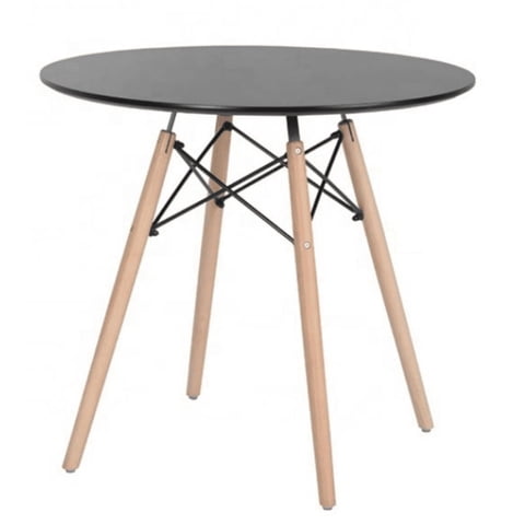 Genérico - Mesa Comedor Eames 80Cm Negro