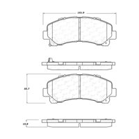 Pastillas Freno Para Auto Comline Cbp36006