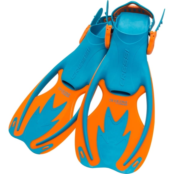 Fins Cressi Rocks azul/naranja para niños [L/XL]