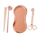 thumbnail image 3 of Accesorio Para Velas, Cortador De Mecha, Apagavelas, Multiusos, Con Bandeja De Almacenamiento, Oro Rosa, 4 Uds., 3 of 3