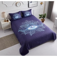 Todo Hogar Santiago De Chile - Cubrecama De Microfibra Estampado 2 Plazas - 020