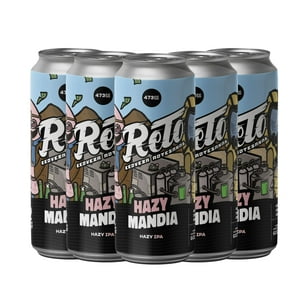 Reto - Pack X5 Cerveza Artesanal Tipo Hazy Ipa 5º Ibu 30, 473Cc