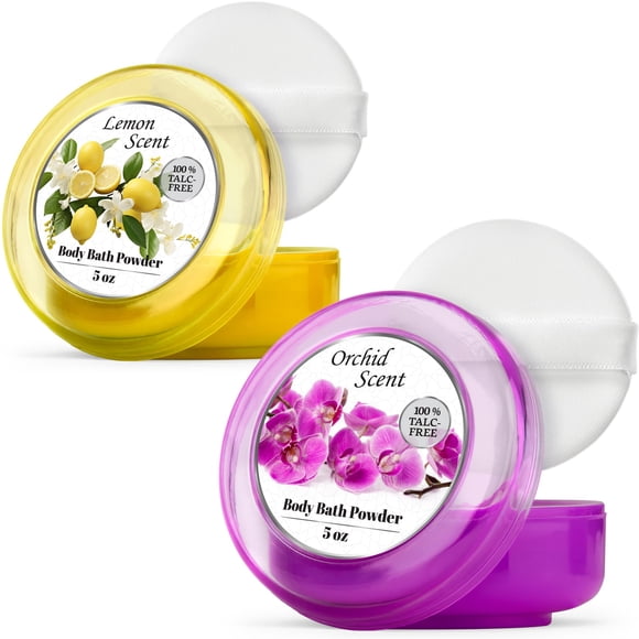 Polvo Corporal Luminous Con Aroma A Limón Sin Talco 150 Ml (2 X 150 Ml)