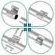 thumbnail image 5 of Abrazadera de escape LWNWPPER 63 mm (2 piezas) acero inoxidable, 5 of 6