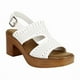 thumbnail image 3 of Sandalia New Walk Plataforma Troquelada Blanca, 3 of 6