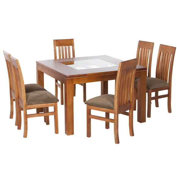Juego De Comedor Coliseo 6s Nogal