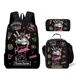 thumbnail image 1 of MINISO Sanrio Kuromi Backpack Sanrio Backpack Pencil Bag Student School Bag Primary and Middle kawaii Cartoon School Bag Mochila, 1 of 3